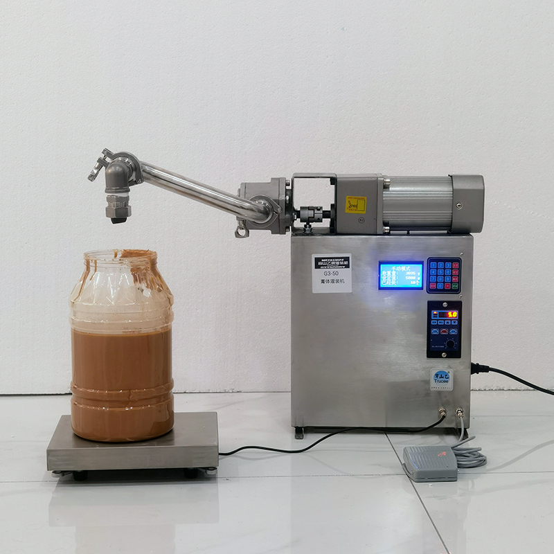 Chuanshanyi Small Fully Automatic Sesame Sauce Honey Pear Paste Weighing Quantitative Dispensing Machine High Viscosity Liquid Filling Machine
