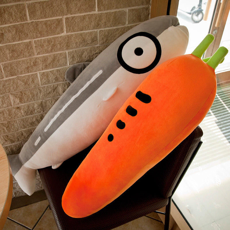 Fish Plush Toy, Carrot Long Pillow, Cute Sleeping Pillow, Large Rag Doll, Boyfriend, Girl Birthday Gift