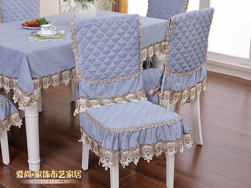 Bảng vải ghế ăn đệm bìa đệm phù hợp với bộ đồ kiểu Trung Quốc bàn ghế tấm vải liệm hộ gia đình băng ghế dự bị ghế bìa đơn giản - Khăn trải bàn khăn trải bàn kính