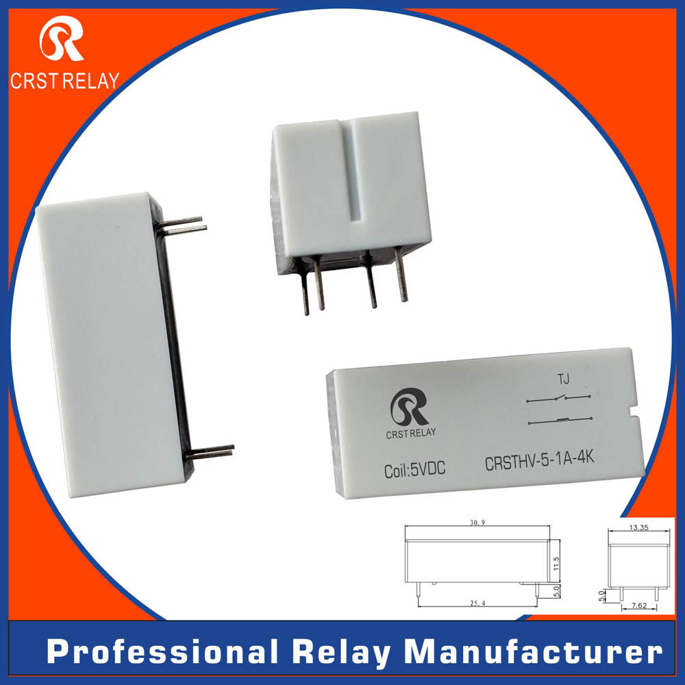 Hot selling CRSTHV reed high voltage relay HVR1A* withstand voltage 4KVDC coil 5V 12V 24V
