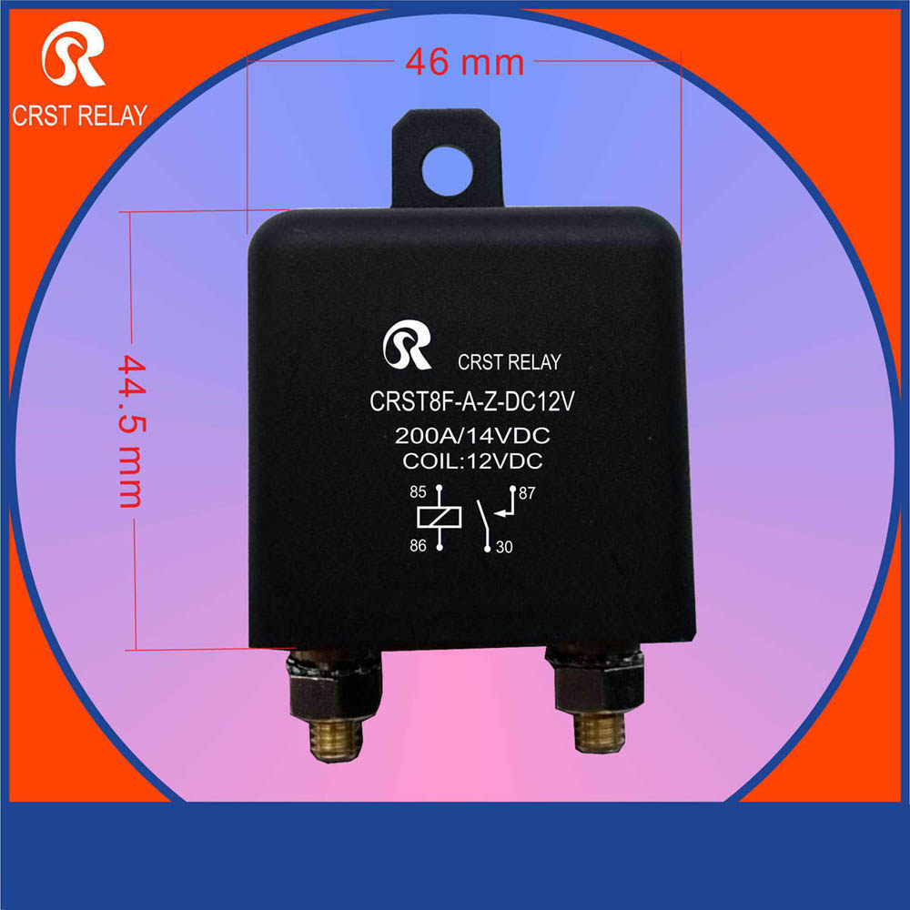 CRST8F 12V 24V frequently drive automotive relay high quality 100A 200A high current high power 4 feet