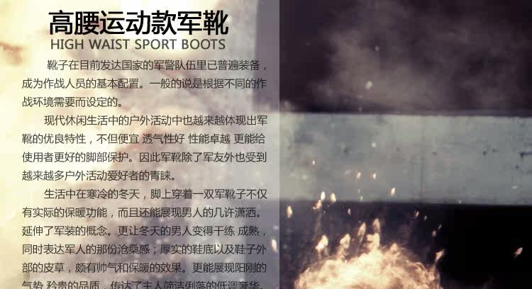 Bottes militaires pour homme - amortissement - Ref 1402489 Image 13