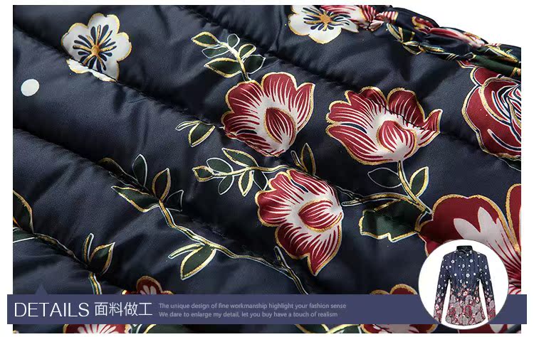 Phụ nữ mùa thu và mùa đông mới trung niên trở lên kích thước lớn xuống bông pad nhỏ áo khoác bông nhẹ áo khoác lót cổ áo khoác ngắn áo kiểu u50