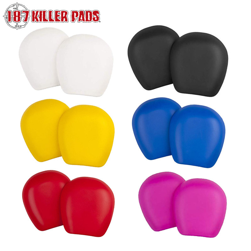 The 187KillerPads Pro Derby knee protective cover replaces carbon fiber ABS protective shell with multicolor