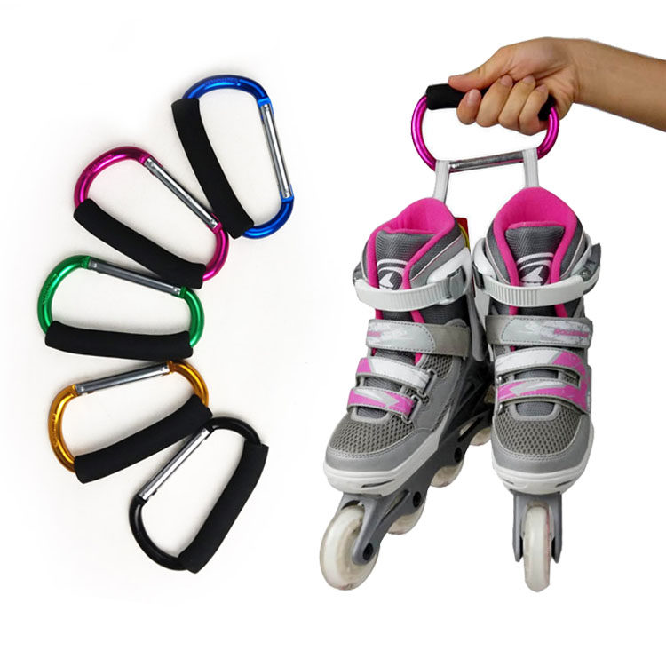 Skate shoes accessories Skate Shoes Lift Shoes ALUMINUM ALLOY D TYPE BUCKLE WHEELS SLIDING SHOES QUICK HANG DRY SKATES HANDLE