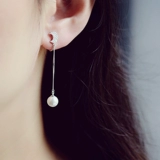 Серьги из жемчуга, клипсы для школьников и студентов, элегантная спираль от комаров, серебро 925 пробы, без проколов ушей, французский стиль