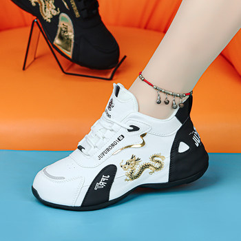 Genuine Leather Women's Shoes 2025 Autumn New Fashion Versatile Soft-Soled Sports Casual Shoes Lightweight Comfortable Popular Dad Shoes