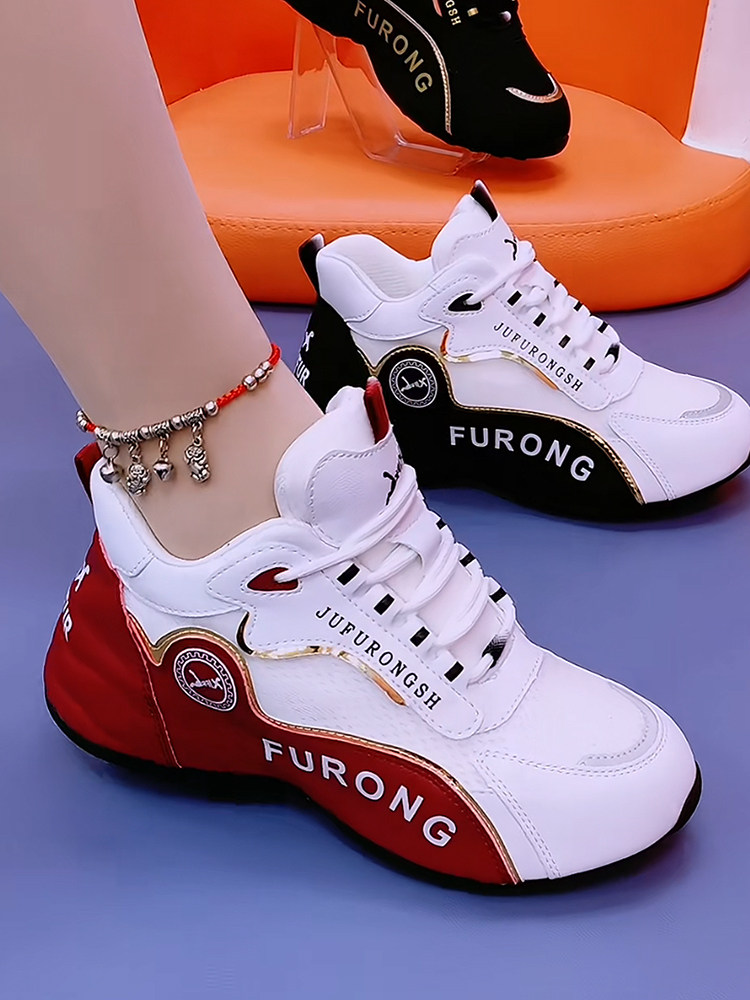 Genuine Leather Women's Shoes 2025 New Model Ice Silk Mesh Breathable Dad Shoes Lightweight Comfortable Trendy Popular Sports Casual Shoes