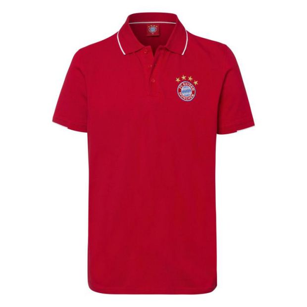 22829 【居】 Bayern Munich. Loạt nam. Áo thun cotton màu đỏ (chính thức xác thực) - Áo polo thể thao áo phông polo