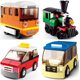 Xiaoluban children's building blocks, small particles, assembled car toys, educational boys' assembly and splicing puzzle toys