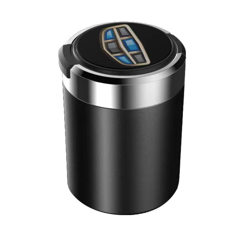 Car Geely Dihao GL5GSe car ashtray creative with light with cover Stainless steel inner liner ashtray box metal