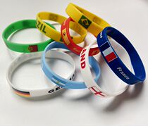 2021 Football European Cup Students Hands Wristband Memorabilia Germany France Portugal Italy Flag Bracelet