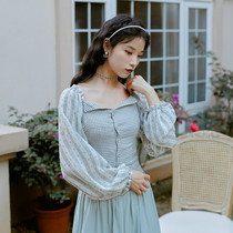 New 2020 shoulder chiffon shirt sunscreen womens long sleeve thin shirt New Style Super fairy top