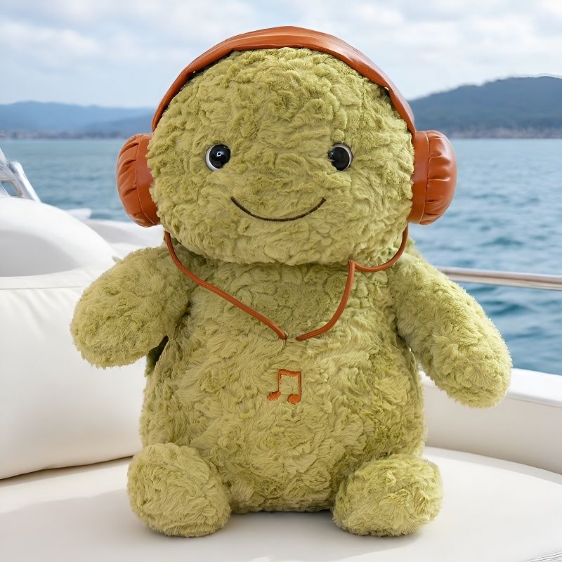 Plush Turtle Doll with Headphones, Stuffed Toy Sea Turtle, Children's Day Birthday Gift for Boys and Girls Plush Turtle Doll with Headphones, Stuffed Toy Sea Turtle, Children's Day Birthday Gift for Boys and Girls