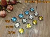 Steel-plastic flower flash gold flower flash silver basket decorative cover craft nail Advertising nail Decorative nail Mirror nail Glass nail