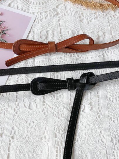 Brown Genuine Leather Women's Belt, Women's Decorative Belt, 2025 New Style, Versatile for Dresses, Sweaters, Coats, and Jackets