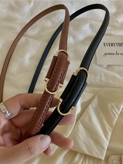 Black Genuine Leather Women's Belt, Decorative Accessory for Dresses, 2025 New Autumn and Winter High-End Waist Belt for Dresses and Sweaters