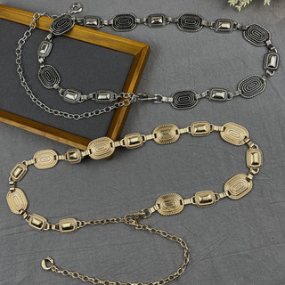 Light Luxury Niche Design Belt for Women, Decorative Accessory for Dresses, Chanel-Style Waist Chain, Vintage, Elegant, Versatile