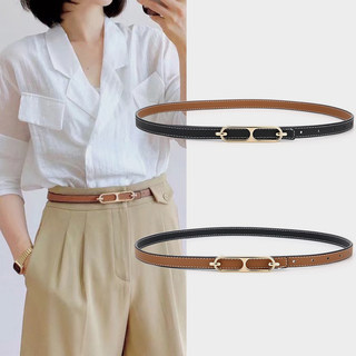 Double-Sided High-End Belt for Women, Suitable for Suits and Dresses, 2023 New Style, Simple and Versatile Decorative Thin Belt
