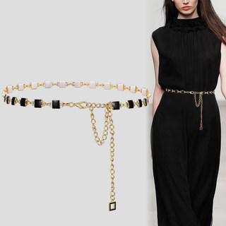 Thin Belt for Women, Decorative 2022 New Style, Paired with Dresses, Waist Chain Accessory, Chanel-Inspired Versatile Design, Niche Summer Style