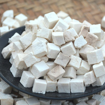 Fujian farmhouse white Tuckahoe block dry goods fresh Poria Dingding 500g natural sulfur-free non-bleachable grinding powder