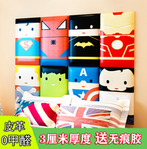 Thickened childrens cartoon animation soft bag slam dunk master one piece of fire shadow tatami Wall anti-collision soft bag backrest