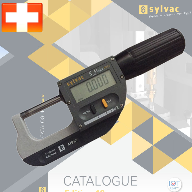 Swiss Sylvac digital display micrometer more than 8,030,300 Ex-outer diameter micrometer IP67 Adjustable dynamometric 0-30mm 