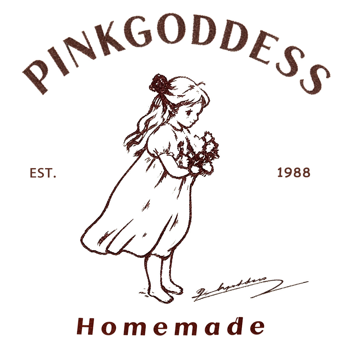 pinkgoddess原创宫廷睡衣的LOGO