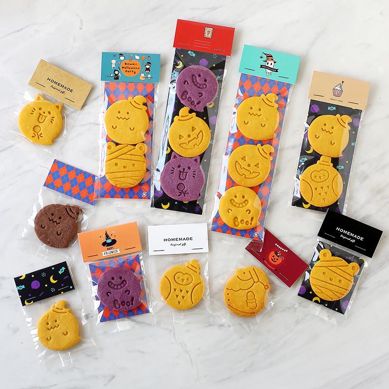 Halloween Cookie Little Cake Dessert Package Page Head Card Bag Bag