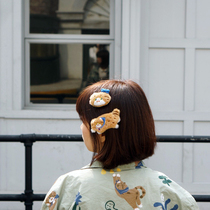 mewji inexplicable original kitty cat cute JK day family hair accessories hair accessories interesting plush hair clip head rope