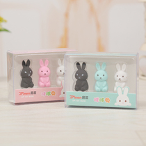 Rabbit Eraser Pencil Pencil Set Cute Bunny Shape Creative Kindergarten Gifts Primary School Gifts Prizes