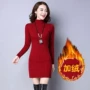 Mùa đông mới cộng với nhung dày đồ lót nhiệt dài tay Hàn Quốc thời trang cao cổ áo thun trong phần dài của áo ngoài mặc áo giữ nhiệt nam không tay