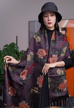 55 * 220 fragrant cloud yarn silk real silk scarves scarf shawl with double-purpose temperament 100 hitch