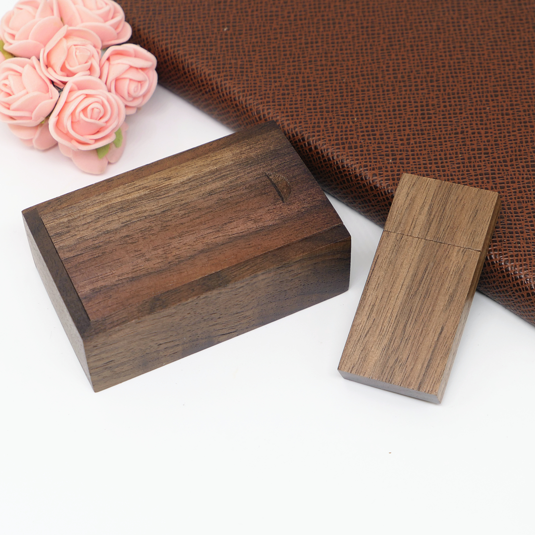 Business U Pan 16G Personality Block Wood USB3 0 High Speed Flash Memory Wood USB With Body Dish Gift Custom LOGO Lettering