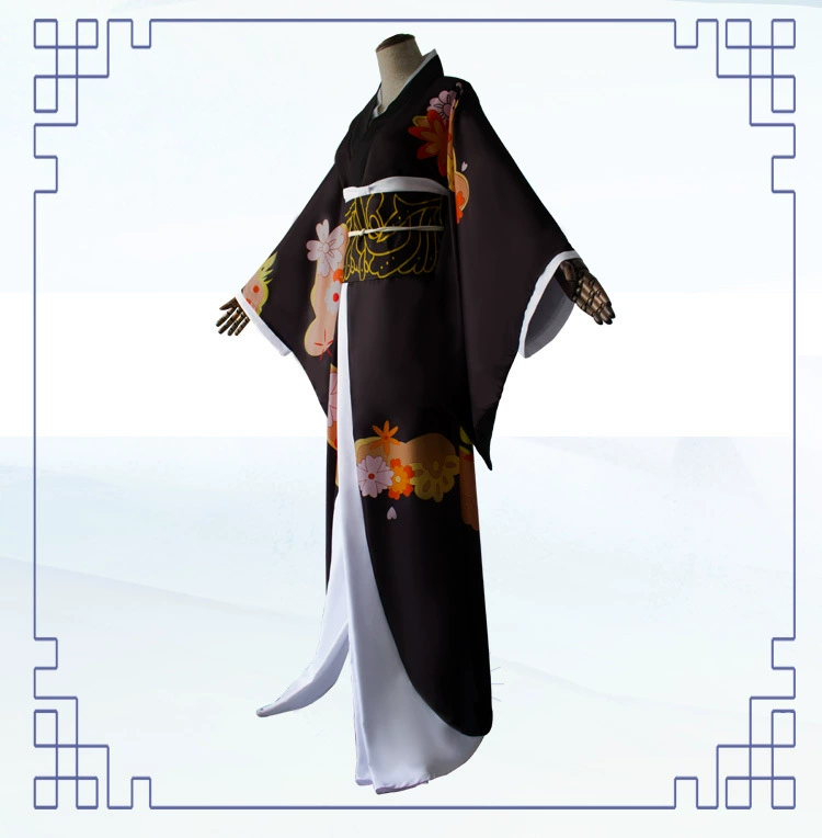 Kimetsu không Yaiba cos trang phục Ma Vũ Tsuji Muzan kimono nữ trang phục hóa trang tóc giả Bộ quần áo đầy đủ