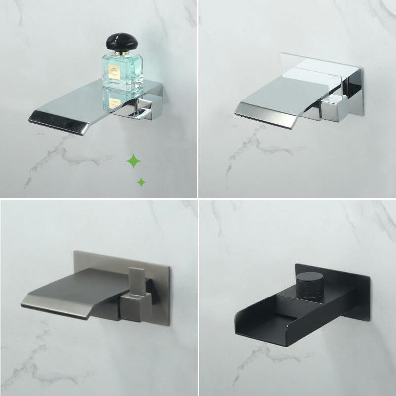 Single Cold Waterfall Faucet, Wall-Mounted, High-Flow Water Outlet, 46mm Countertop Basin, Hot Spring Pool, Bathtub, Bubble Pool Faucet Single Cold Waterfall Faucet, Wall-Mounted, High-Flow Water Outlet, 46mm Countertop Basin, Hot Spring Pool, Bathtub, Bubble Pool Faucet