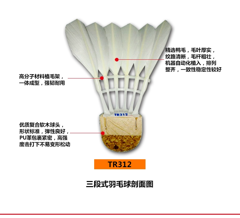 Xác thực đôi hạnh phúc Cầu lông 12 Gói Kings Kings Cuộc thi đào tạo Ổn định Đầu bóng ổn định không dễ bị thối quần áo đánh cầu lông nữ