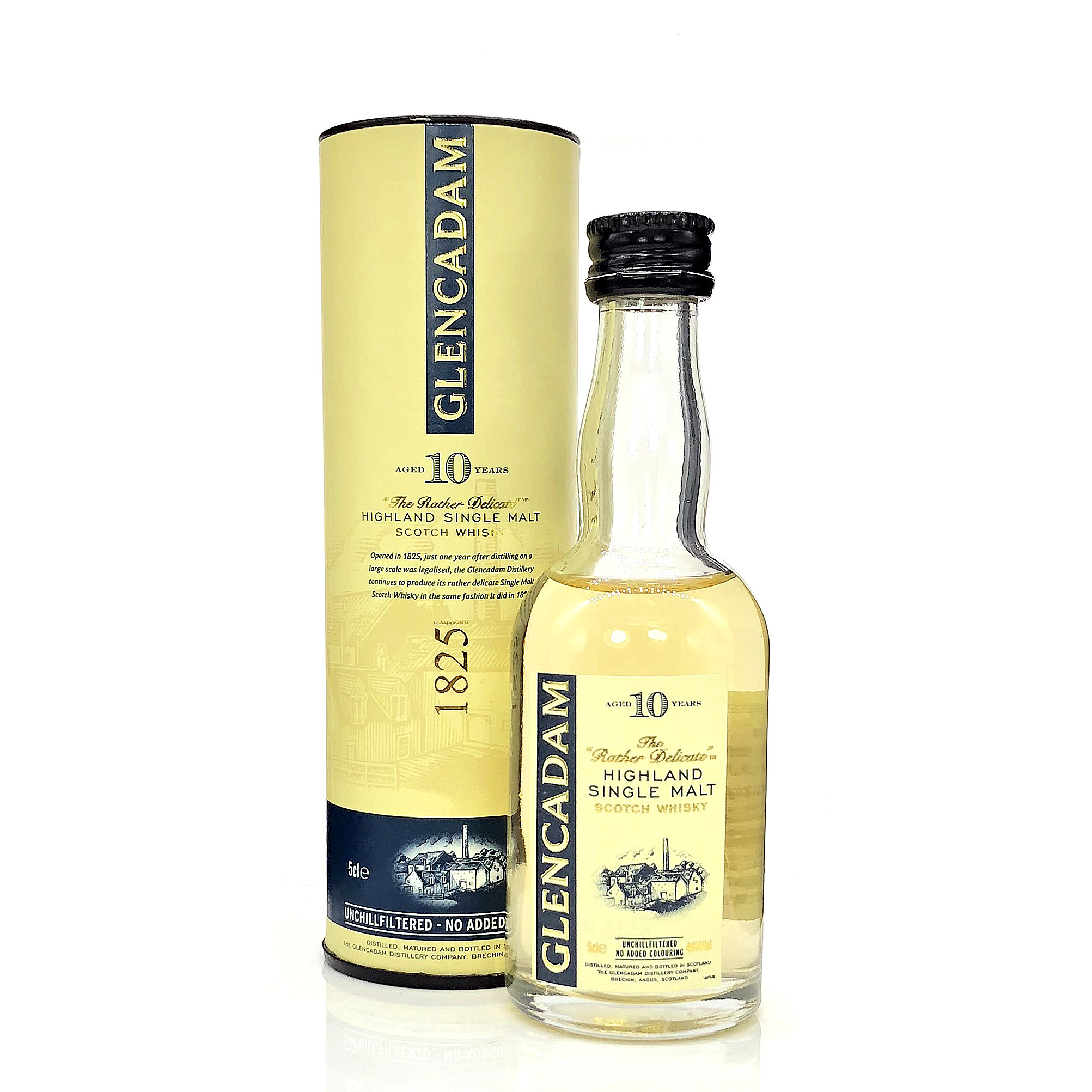 GLENCADAM SCOTLAND GLENCADAM 10 YEAR OLD HIGHLAND SINGLE MALT EDITION 50ML