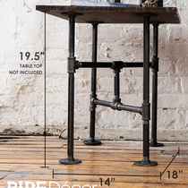  American style water pipe table legs table legs bracket bar table desk office desk sofa table simple table legs custom made
