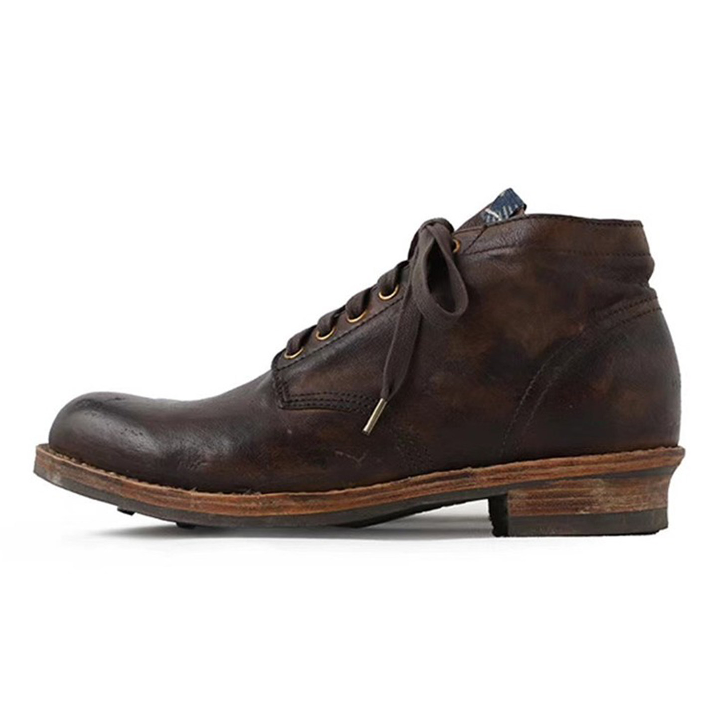 visvim Uncle Gui BRIGADIER：手工固特异鞋，复古潮男的泥染做旧靴子！👟 -高帮鞋-淘宝好物网