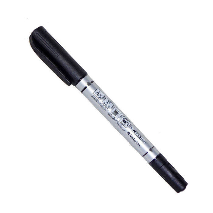 Webo Verbatim CD DVD BD Disc Marker Pen Disc Pen Double-ended Oil Pen One pack