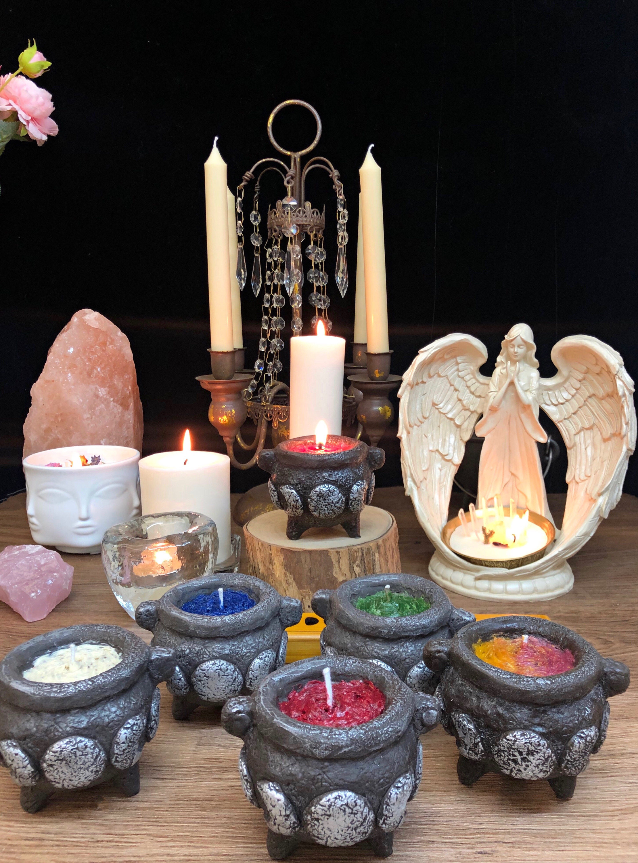 Foreign witches hand-made magic energy candles Magic crucible Magic oil Magic cream High energy to help extraordinary energy