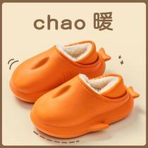 Boys cotton slippers non-slip home children cartoon autumn and winter boys hair slippers 2022 new boys and girls winter
