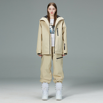 ARCTIC QUEEN new ski suit for men and women Ovesize winter outdoor skiing single board double board