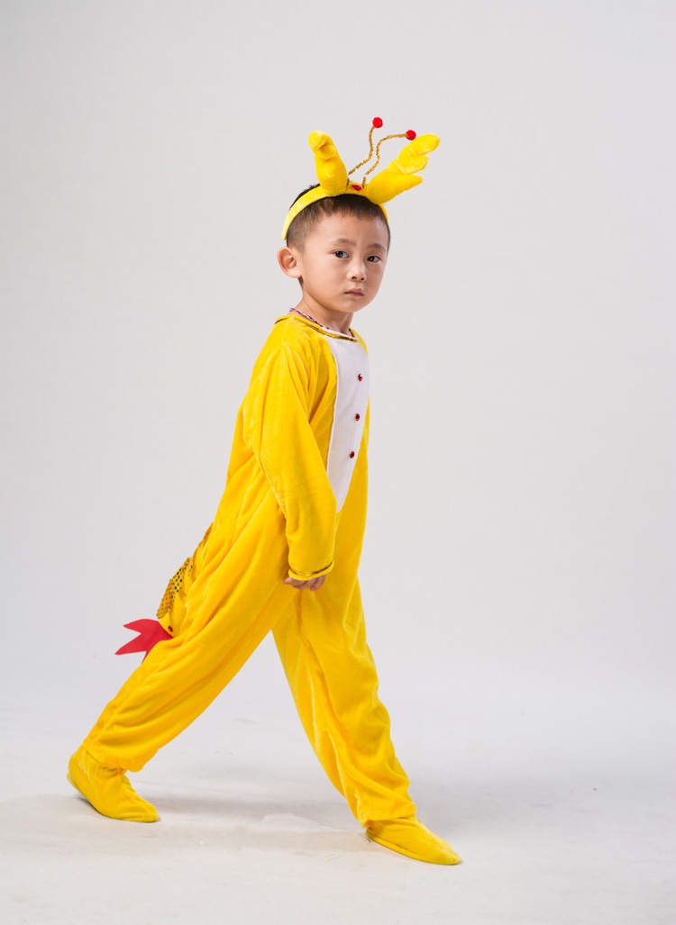 Trang phục biểu diễn của trẻ mẫu giáo quần áo biểu diễn quần áo khiêu vũ Xiao Qinglong 12 Cung hoàng đạo người quần áo người lớn trang phục biểu diễn cho bé