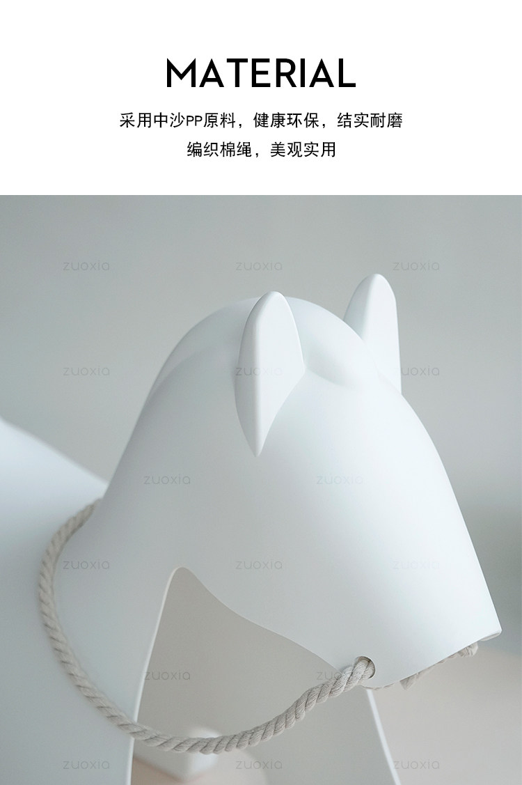 Детский стульчик 左下小马椅创意儿童椅子卡通塑料休闲玩具凳子幼儿园动物家用矮凳 The lower left