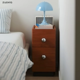 Нижняя левая прикроватная тумбочка «Планета» в скандинавском стиле, боковой шкаф из массива дерева, шкаф для хранения дома, спальни, небольшой креативный шкаф для хранения