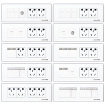 Gin Mai 118 Type Switch Socket Concealed Socket Porous twenty Holes Power Socket Wall Four Five Hole Panels