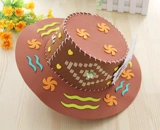 Детская плетеная шапка для детского сада, детский набор материалов, DIY, поделки ручной работы, новая коллекция