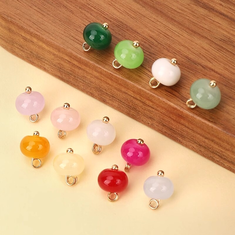 Chinese-Style Buttons, Imitation Jade Cheongsam Buttons, Chinese Retro Hanfu Tang Suit Versatile Buttons, Shirt Top Disc Buttons Accessories